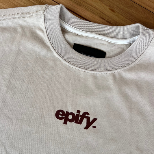 Beige T-Shirt Oversize epify - Unisex