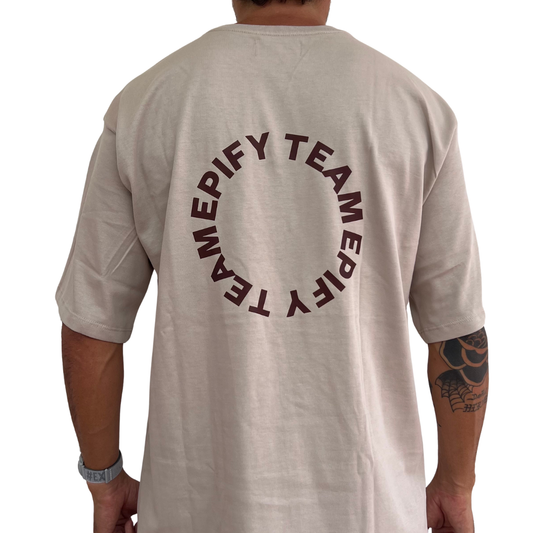 Beige T-Shirt Oversize Team epify - Unisex