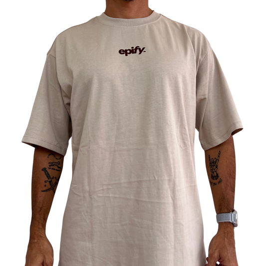 Beige T-Shirt Oversize epify - Unisex